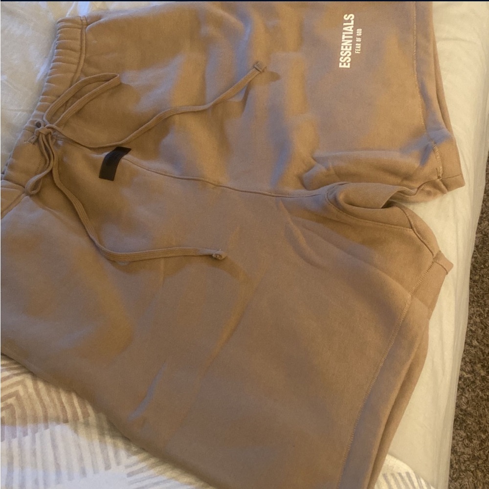 Beige Essentials Shorts Brand New With Tags